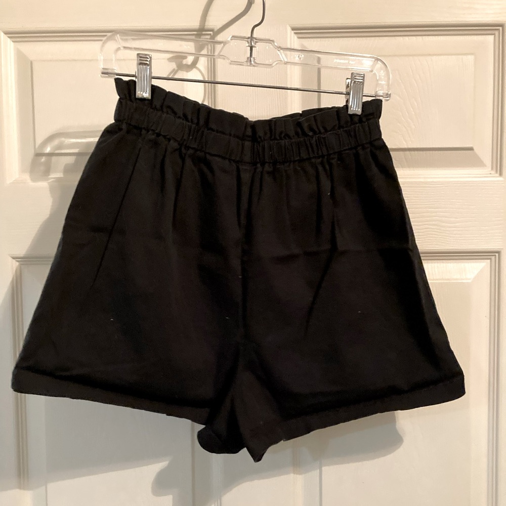 High Waist Paperbag Shorts